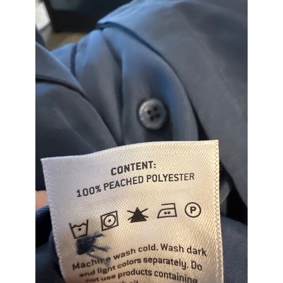 Milano Bay Original Retro Men Size Small 90s Blue Short Sleeve Button Down Shirt - Picture 8 of 8